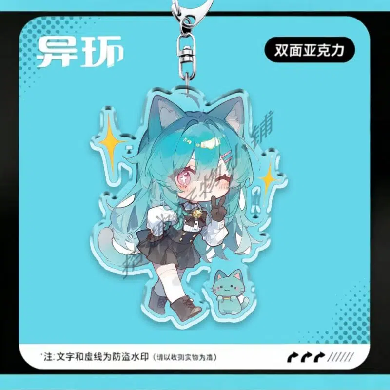 NTE Mint Double-Sided Acrylic Keychain Neverness to Everness Merch Menthe ミント Neverness to Everness グッズ NTE グッズ 이환 굿즈 민트 | nte.global