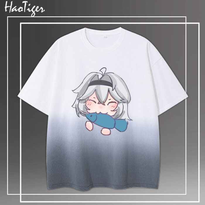 NTE Nanally Mint Zero Gradient T-Shirt Neverness to Everness Merch ナナリ Menthe ミント ゼロ Neverness to Everness グッズ NTE グッズ 이환 굿즈 나나리 민트 제로 | nte.global
