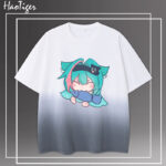 NTE Nanally Mint Zero Gradient T-Shirt Neverness to Everness Merch ナナリ Menthe ミント ゼロ Neverness to Everness グッズ NTE グッズ 이환 굿즈 나나리 민트 제로 | nte.global
