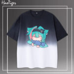 NTE Nanally Mint Zero Gradient T-Shirt Neverness to Everness Merch ナナリ Menthe ミント ゼロ Neverness to Everness グッズ NTE グッズ 이환 굿즈 나나리 민트 제로 | nte.global