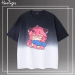 NTE Nanally Mint Zero Gradient T-Shirt Neverness to Everness Merch ナナリ Menthe ミント ゼロ Neverness to Everness グッズ NTE グッズ 이환 굿즈 나나리 민트 제로 | nte.global