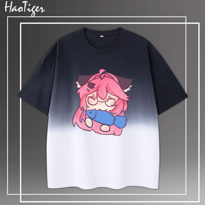 NTE Nanally Mint Zero Gradient T-Shirt Neverness to Everness Merch ナナリ Menthe ミント ゼロ Neverness to Everness グッズ NTE グッズ 이환 굿즈 나나리 민트 제로 | nte.global