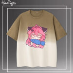 NTE Nanally Mint Zero Gradient T-Shirt Neverness to Everness Merch ナナリ Menthe ミント ゼロ Neverness to Everness グッズ NTE グッズ 이환 굿즈 나나리 민트 제로 | nte.global