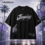 Jiuyuan NTE T-Shirt Violet Waltz Arcane Bloom Urban Pop Streetwear 구원 이환 굿즈 Neverness to Everness グッズ nte.global