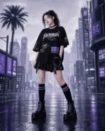 Lacrimosa NTE Sleep In Nightmare T-Shirt Devilish Inspiration 라크리모사 이환 굿즈 Neverness to Everness グッズ nte.global
