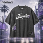 Jiuyuan NTE T-Shirt Violet Waltz Arcane Bloom Urban Pop Streetwear 구원 이환 굿즈 Neverness to Everness グッズ nte.global