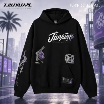 Jiuyuan NTE Violet Waltz Arcane Bloom Hoodie Streetwear 구원 이환 굿즈 Neverness to Everness グッズ nte.global