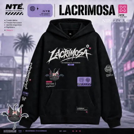 Lacrimosa NTE Sleep In Nightmare Hoodie Devilish Inspiration 라크리모사 이환 굿즈 Neverness to Everness グッズ nte.global