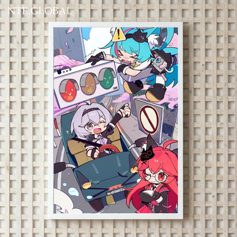 Mint Nanally NTE Chibi Art Poster 민트 나나리 이환 굿즈 nte.global