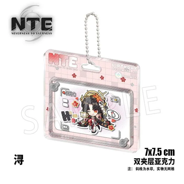 NTE Nanally Mint Hotori Lacrimosa Layered Acrylic Charm Neverness to Everness Merch ナナリ Menthe ミント 潯 ラクリモーサ Neverness to Everness グッズ NTE グッズ 이환 굿즈 나나리 민트 호토리 라크리모사 | nte.global