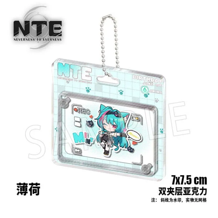 NTE Nanally Mint Hotori Lacrimosa Layered Acrylic Charm Neverness to Everness Merch ナナリ Menthe ミント 潯 ラクリモーサ Neverness to Everness グッズ NTE グッズ 이환 굿즈 나나리 민트 호토리 라크리모사 | nte.global