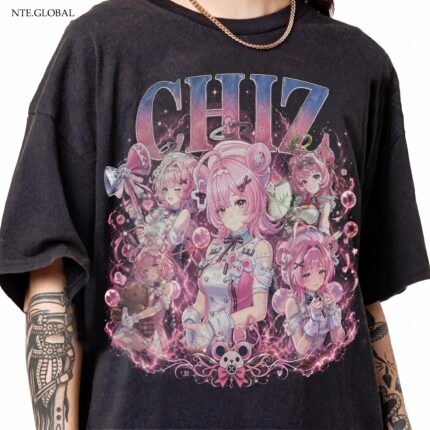 Neverness to Everness (NTE) Chiz "Sparkling Energy" Vintage Graphic T-Shirt – Retro Streetwear Edition | nte.global
