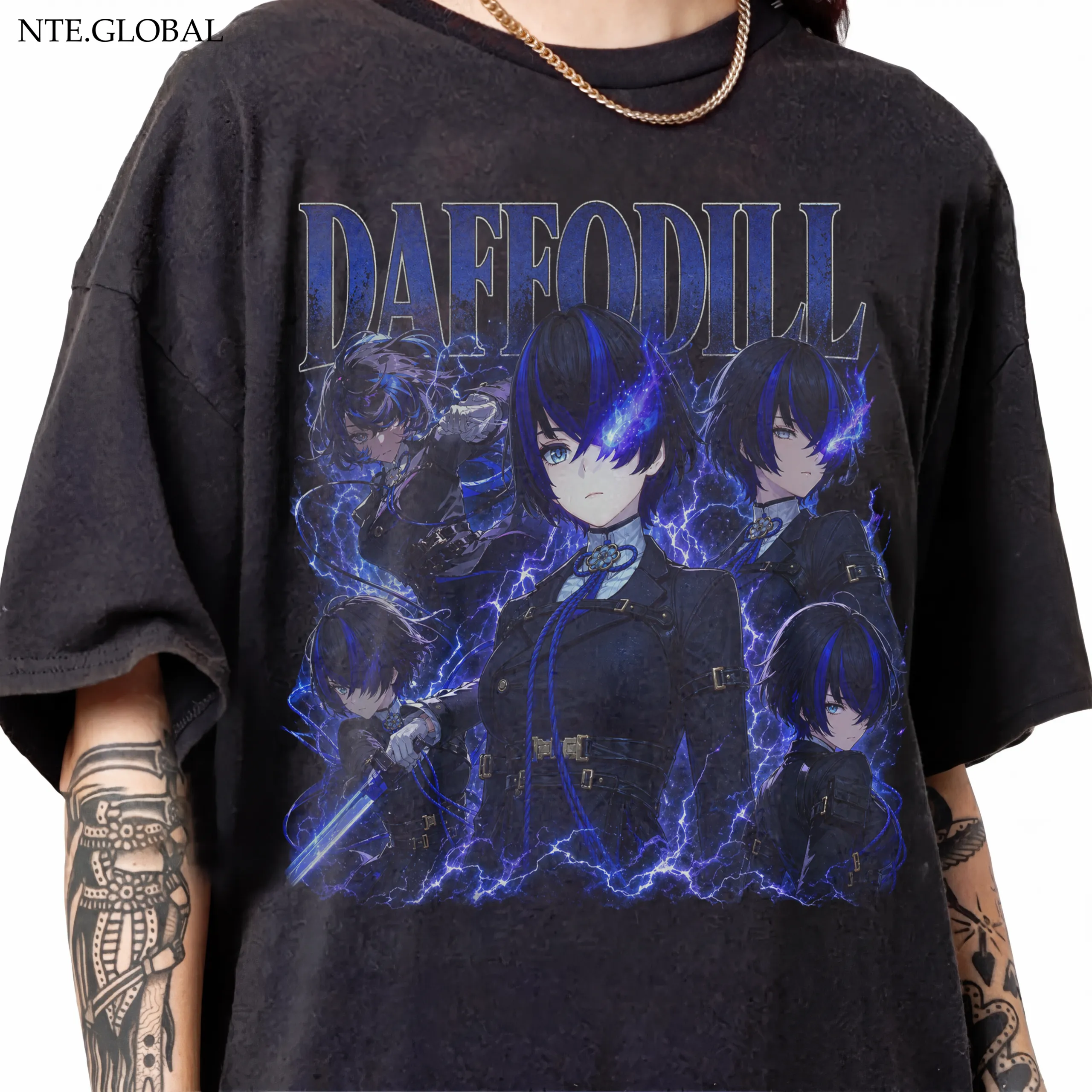 Daffodil NTE Vintage Graphic T-shirt 다포딜 이환 굿즈 nte.global