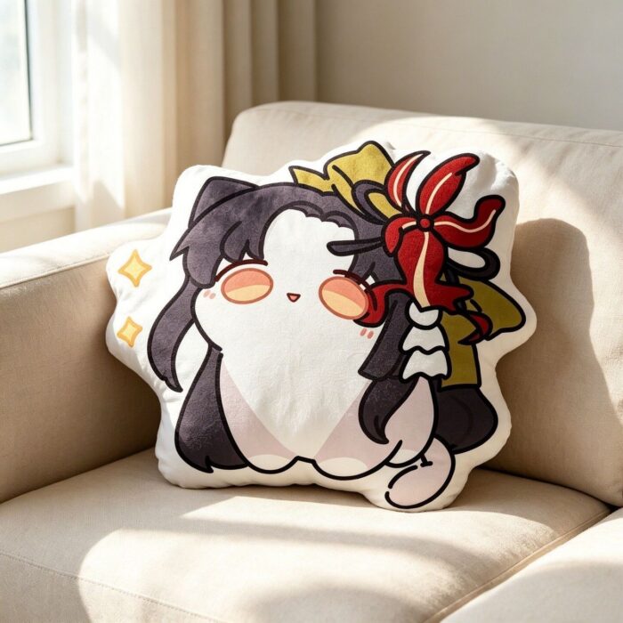 NTE Neverness to Everness Mint, Nanally, Hotori, Esper Zero Chibi Cat Plush Pillow – Cute Anime Cushion Gift | nte.global NTE グッズ 이환 굿즈 | Nanally, NTE 나나리, NTE ナナリ, Mint, NTE 민트, NTE ミント, Hotori