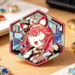 Nanally NTE Hexagonal Enamel Badge 나나리 이환 굿즈 nte.global