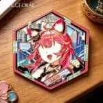 Nanally NTE Hexagonal Enamel Badge 나나리 이환 굿즈 nte.global