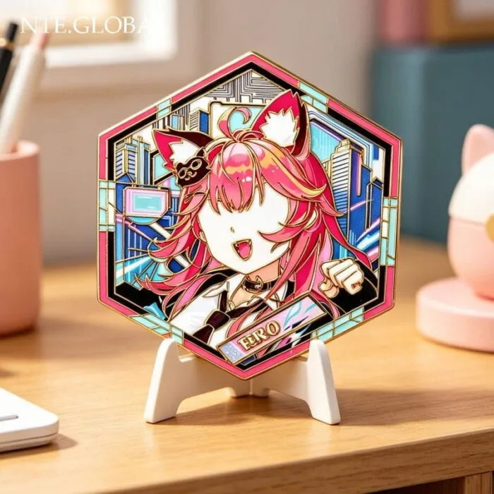 Nanally NTE Hexagonal Enamel Badge 나나리 이환 굿즈 nte.global