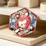 Nanally NTE Hexagonal Enamel Badge 나나리 이환 굿즈 nte.global