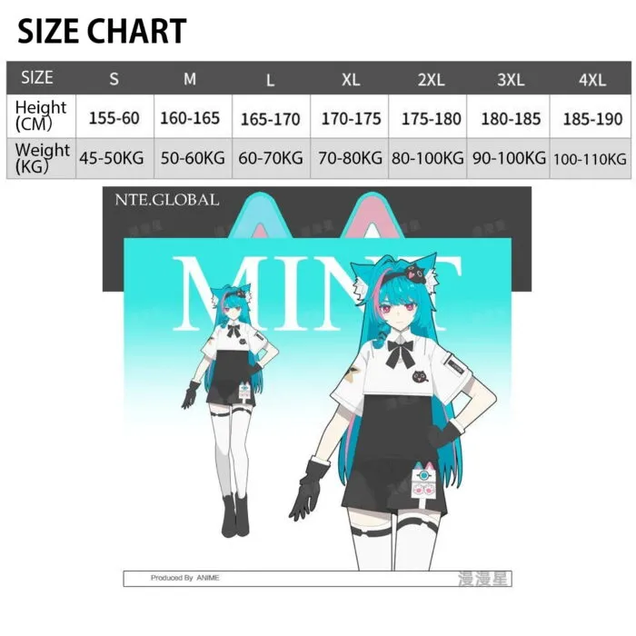 NTE Neverness to Everness Mint Casual Cosplay Outfit – Daily Anime Convention Costume 이환 굿즈 Neverness to Everness グッズ NTE グッズ | nte.global