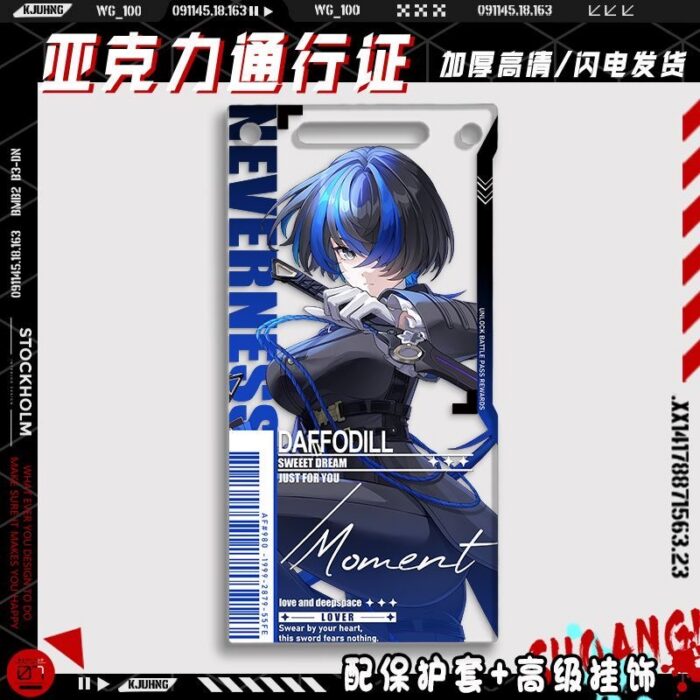 Neverness to Everness Mint, Nanally, Chiz Acrylic Pass Card Keychain Anime Game Collectible - Image 9