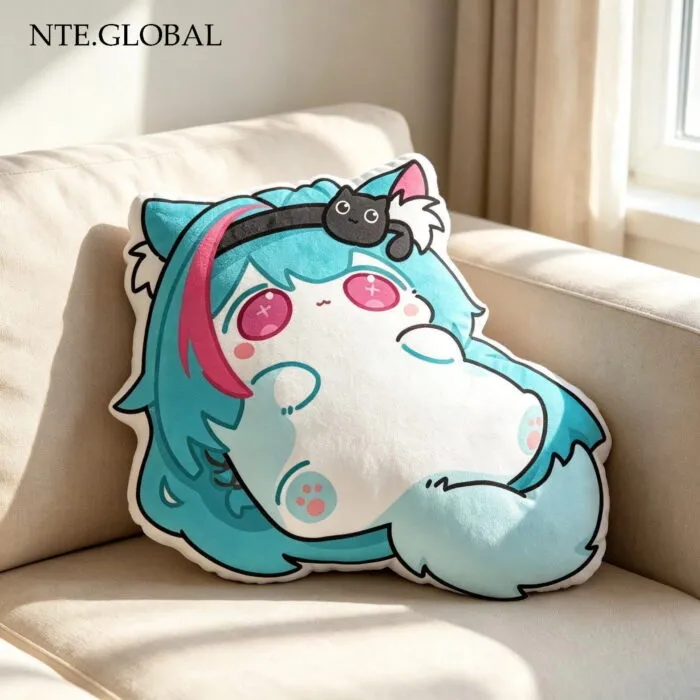 NTE Neverness to Everness Mint & Nanally Chibi Cat Plush Pillow – Cute Anime Cushion Gift Neverness to Everness グッズ NTE グッズ 이환 굿즈 | nte.global