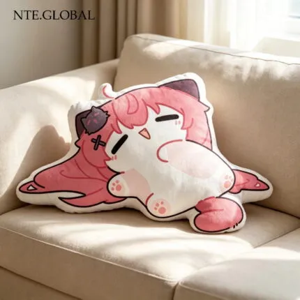 NTE Neverness to Everness Mint & Nanally Chibi Cat Plush Pillow – Cute Anime Cushion Gift Neverness to Everness グッズ NTE グッズ 이환 굿즈 | nte.global