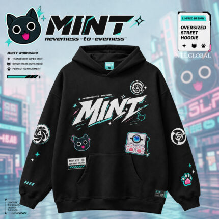 Mint NTE T-Shirt Minty Whirlwind Urban Pop Streetwear 민트 이환 굿즈 Neverness to Everness グッズ nte.global