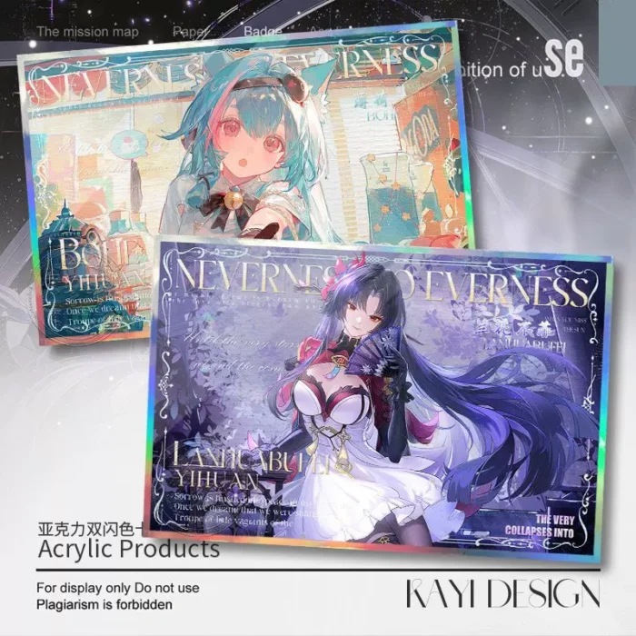 NTE Nanally, Mint, Hotori Acrylic Standee Cards & Postcards | nte.global