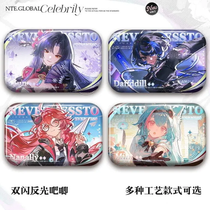 NTE Neverness to Everness Character Holographic Tinplate Badge Neverness to Everness グッズ NTE グッズ 이환 굿즈 | nte.global