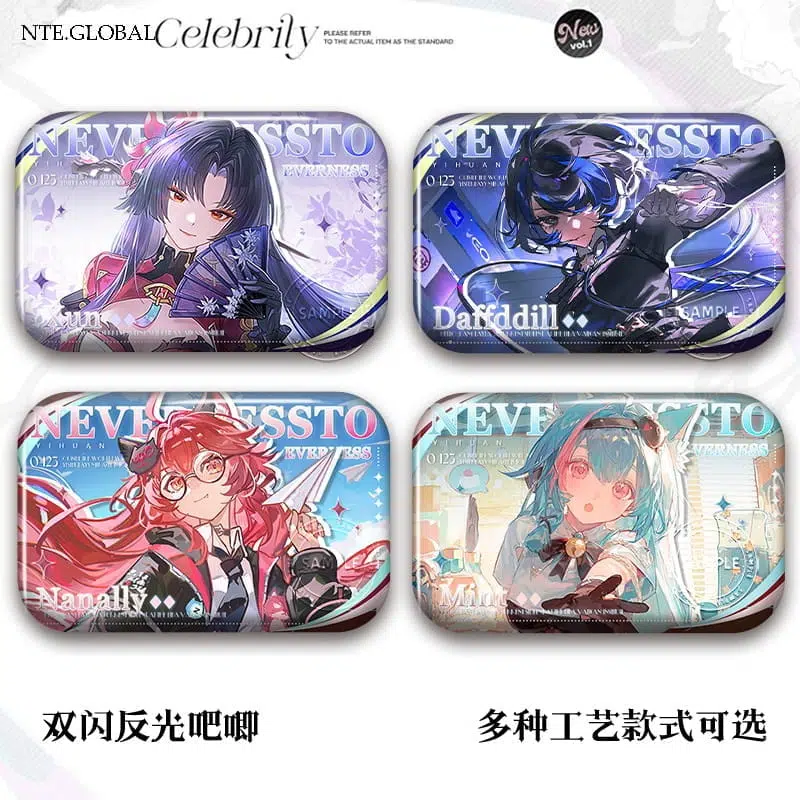 NTE Neverness to Everness Character Holographic Tinplate Badge Neverness to Everness グッズ NTE グッズ 이환 굿즈 | nte.global