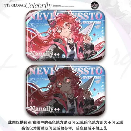 NTE Neverness to Everness Character Holographic Tinplate Badge Neverness to Everness グッズ NTE グッズ 이환 굿즈 | nte.global