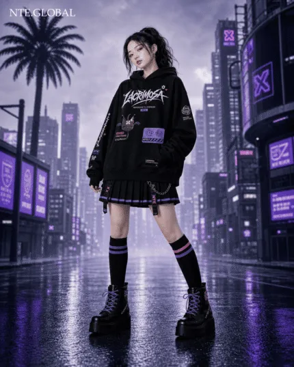 Lacrimosa NTE Sleep In Nightmare Hoodie Devilish Inspiration 라크리모사 이환 굿즈 Neverness to Everness グッズ nte.global