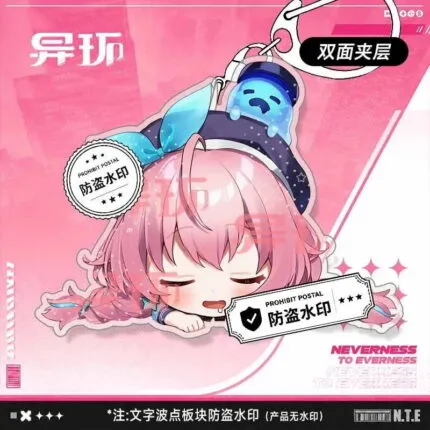 NTE Chibi Double-Sided Sleeping Face-Down Series Acrylic Keychain | 이환 굿즈 Neverness to Everness グッズ NTE グッズ | nte.global