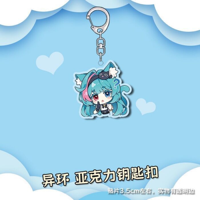 NTE Multi Character Acrylic Keychain Neverness to Everness Merch | nte.global NTE グッズ 이환 굿즈 | Nanally, NTE 나나리, NTE ナナリ, Mint, NTE 민트, NTE ミント, Chiz, NTE 치즈, NTE ちいちゃん