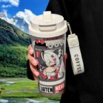 NTE Lacrimosa Stainless Steel Straw Thermos Bottle | nte.global NTE グッズ 이환 굿즈 | Lacrimosa, NTE 라크리모사, NTE ラクリモーサ, Hotori