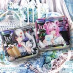 NTE GS25 Shinku Mint Lacrimosa Chiz Square Badge | nte.global NTE グッズ 이환 굿즈 | Mint, NTE 민트, NTE ミント, Lacrimosa, NTE 라크리모사, NTE ラクリモーサ, Chiz, NTE 치즈, NTE ちいちゃん, Shinku, NTE 真紅