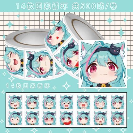 NTE Mint Sticker Set Neverness to Everness Merch | nte.global NTE グッズ 이환 굿즈 | Mint, NTE 민트, NTE ミント