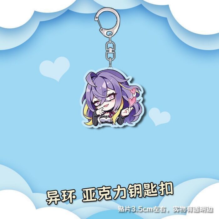 NTE Multi Character Acrylic Keychain Neverness to Everness Merch | nte.global NTE グッズ 이환 굿즈 | Nanally, NTE 나나리, NTE ナナリ, Mint, NTE 민트, NTE ミント, Chiz, NTE 치즈, NTE ちいちゃん