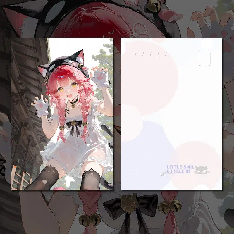 商品展示 NTE Nanally Sakura Fluff Fan Art Postcard | nte.global