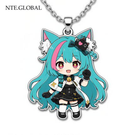 Neverness to Everness Mint Stainless Steel Chibi Necklace |  | nte.global