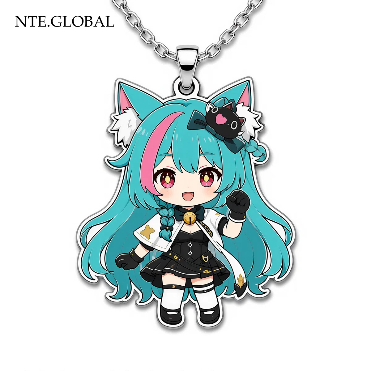 Neverness to Everness Mint Stainless Steel Chibi Necklace |  | nte.global
