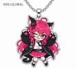 Neverness to Everness Nanally Stainless Steel Chibi Necklace | NTE Mint, Mint necklace, Neverness To Everness Mint, NTE ミント, menthe nte, 이환 굿즈 | nte.global