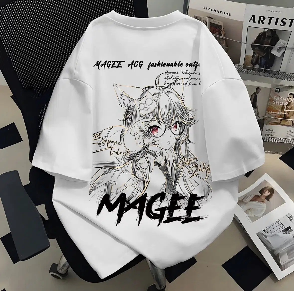 NTE Nanally Cotton Graphic Line Drawing Style T-Shirt | nte.global