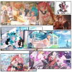NTE Nanally Mint Lacrimosa Large Gaming Mouse Pad Neverness to Everness Merch | nte.global