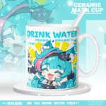 NTE Multiple Character Ceramic Mug | nte.global NTE グッズ 이환 굿즈 | Nanally, NTE 나나리, NTE ナナリ, Mint, NTE 민트, NTE ミント, Chiz, NTE 치즈, NTE ちいちゃん