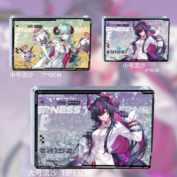 NTE Shinku Iroi Glitter Acrylic Card Brick | nte.global NTE グッズ 이환 굿즈 | Shinku, NTE 真紅