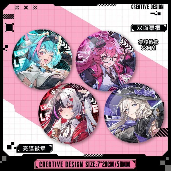 NTE Nanally Mint Lacrimosa Jiuyuan Ticket Badge Set |  | nte.global