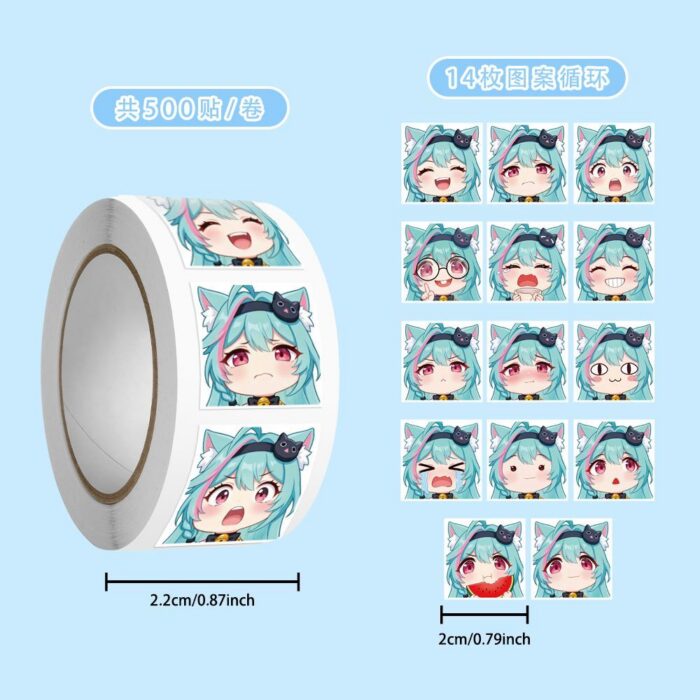 NTE Mint Sticker Set Neverness to Everness Merch | nte.global NTE グッズ 이환 굿즈 | Mint, NTE 민트, NTE ミント