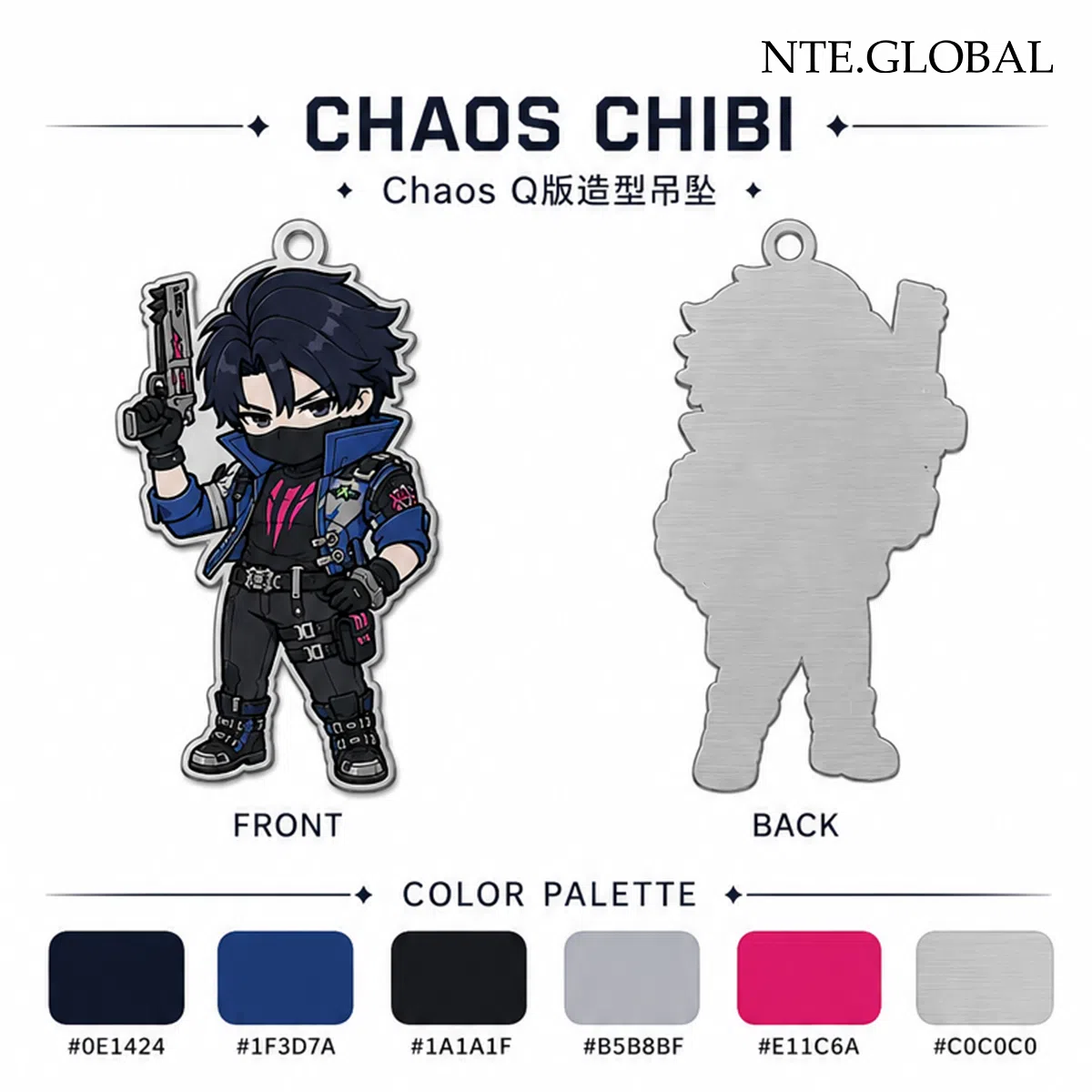 NTE Chaos Stainless Steel Chibi Necklace | nte.global