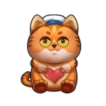 NTE Cat Plushie Holding Heart Plush Doll Miles Apart Neverness to Everness Merch | nte.global NTE グッズ 이환 굿즈